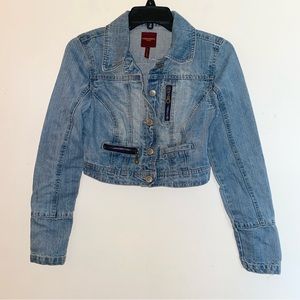 Highway Jeans - Juniors Girls Size: Small Blue Denim Jeans Cropped Jacket